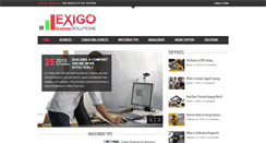 Desktop Screenshot of exigobusinesssolutions.com