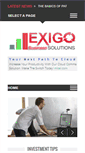 Mobile Screenshot of exigobusinesssolutions.com